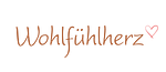 Schriftzug 'Wohlfühlherz' mit Herz-Illustration
