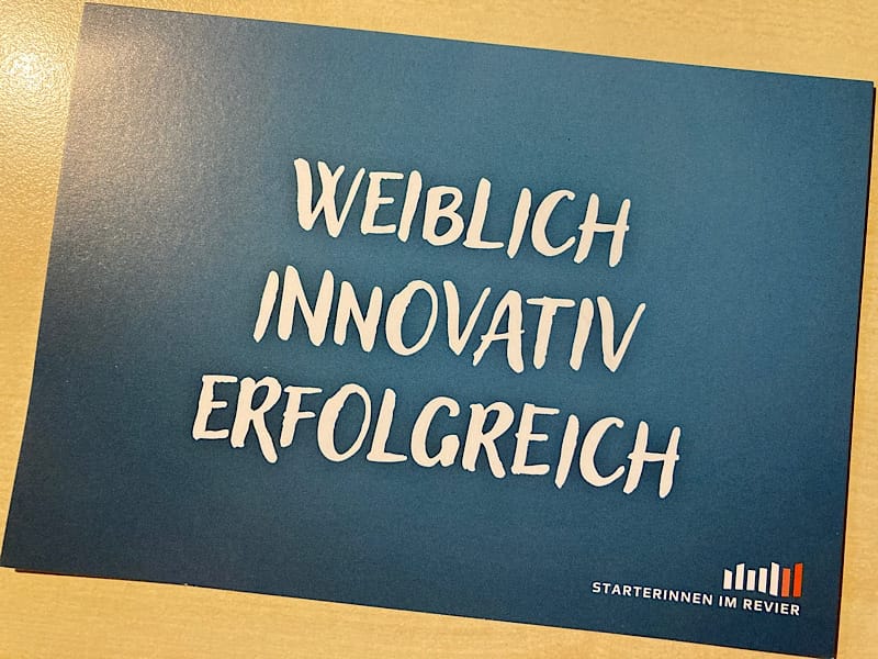 img 6755.jpg Mottokarte von Starterinnen im Revier "Weiblich - Innovativ - erfolgreich.